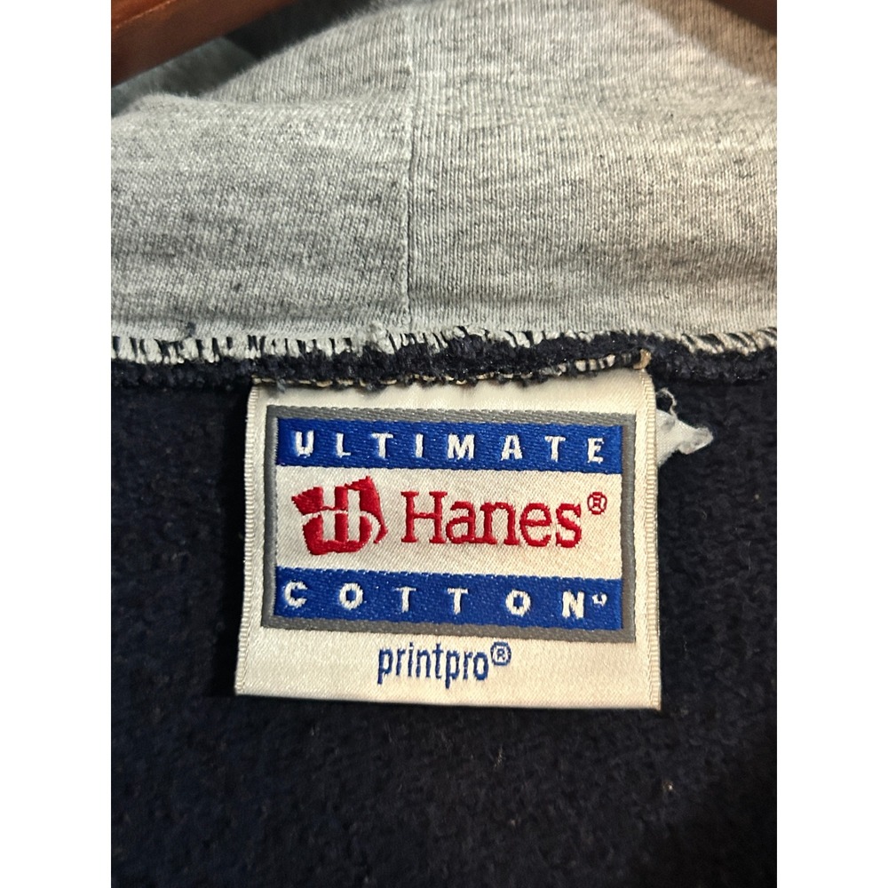 Hanes Penn State Vintage Hoodie Mens XL Navy Blue Nittany Lions Sweatshirt - Picture 2 of 7